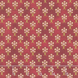 Garnets and Gingham - Gingham Folk Floral Garnet Yardage Primary Image