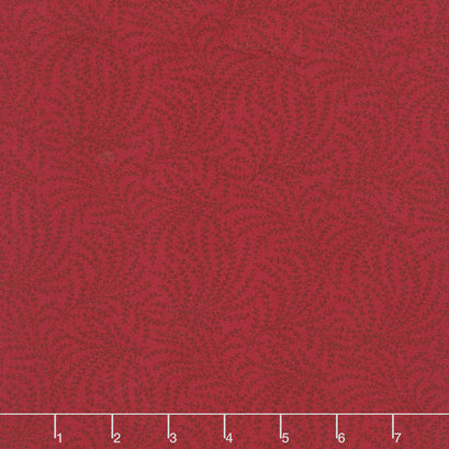 108" Quilt Back - Scrolling Vine Red 108" Wide Backing