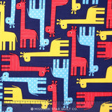 Urban Zoologie - Giraffe Navy Yardage