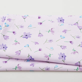 Dreaming of Tuscany - Watercolor Flowers Mauve 2 Yard Cut