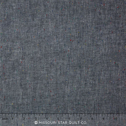 Chambray Union - Basket Weave Indigo Yardage