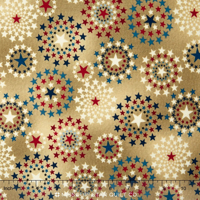 Oh My Stars - Star Medallion Linen Yardage