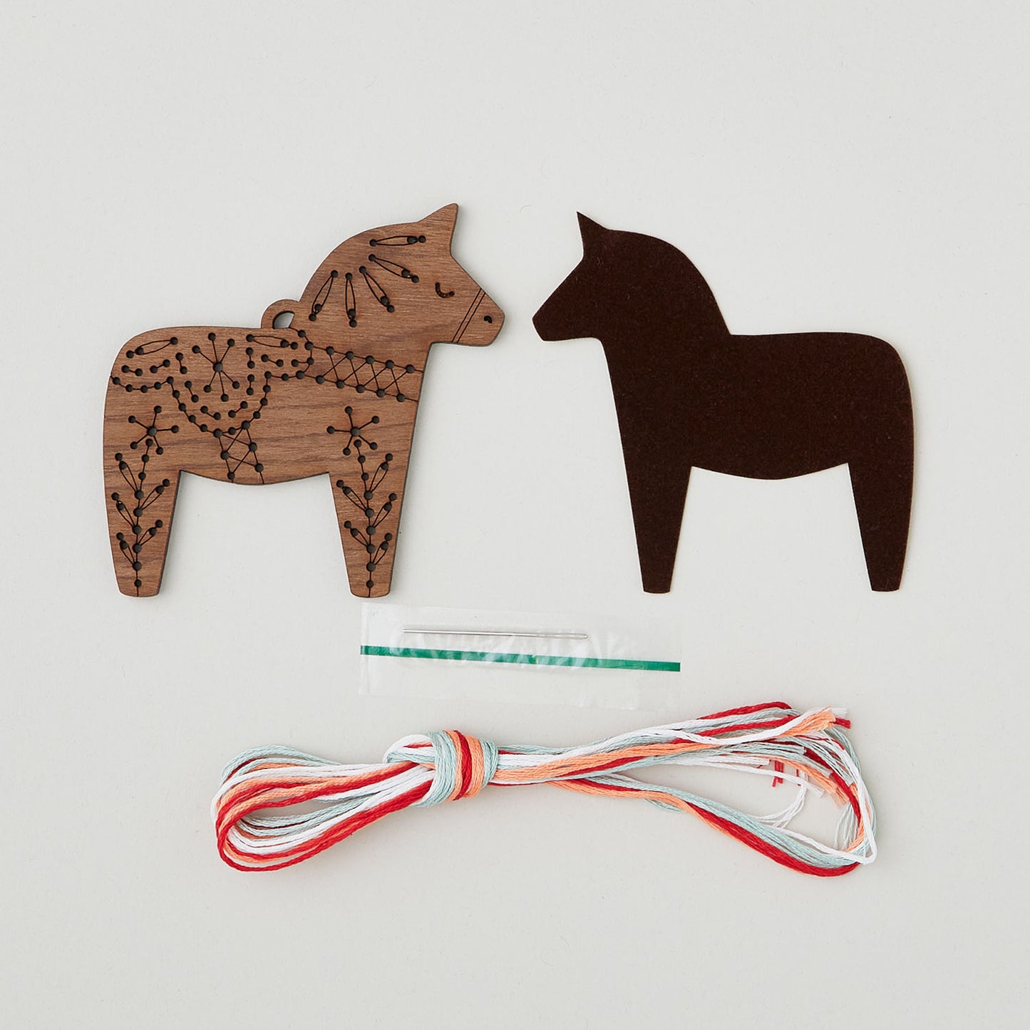 Dala Horse Stitched Ornament Kit Alternative View #1