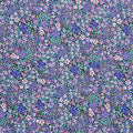 Luminous - Mini Floral Purple Metallic Yardage