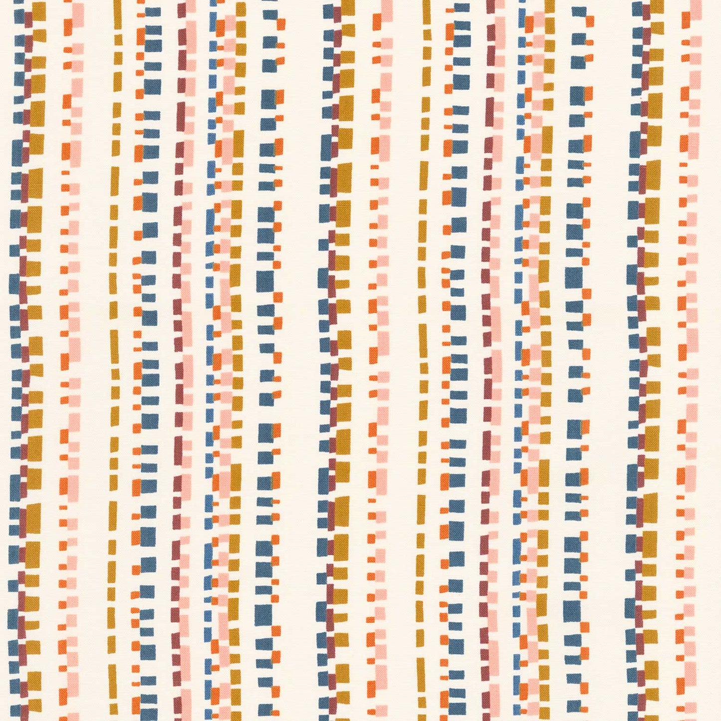 Folk and Lore - Playful Dash Eggshell Yardage Primary Image