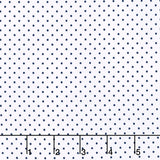 Swiss Dot - Swiss Dot Navy on White Yardage