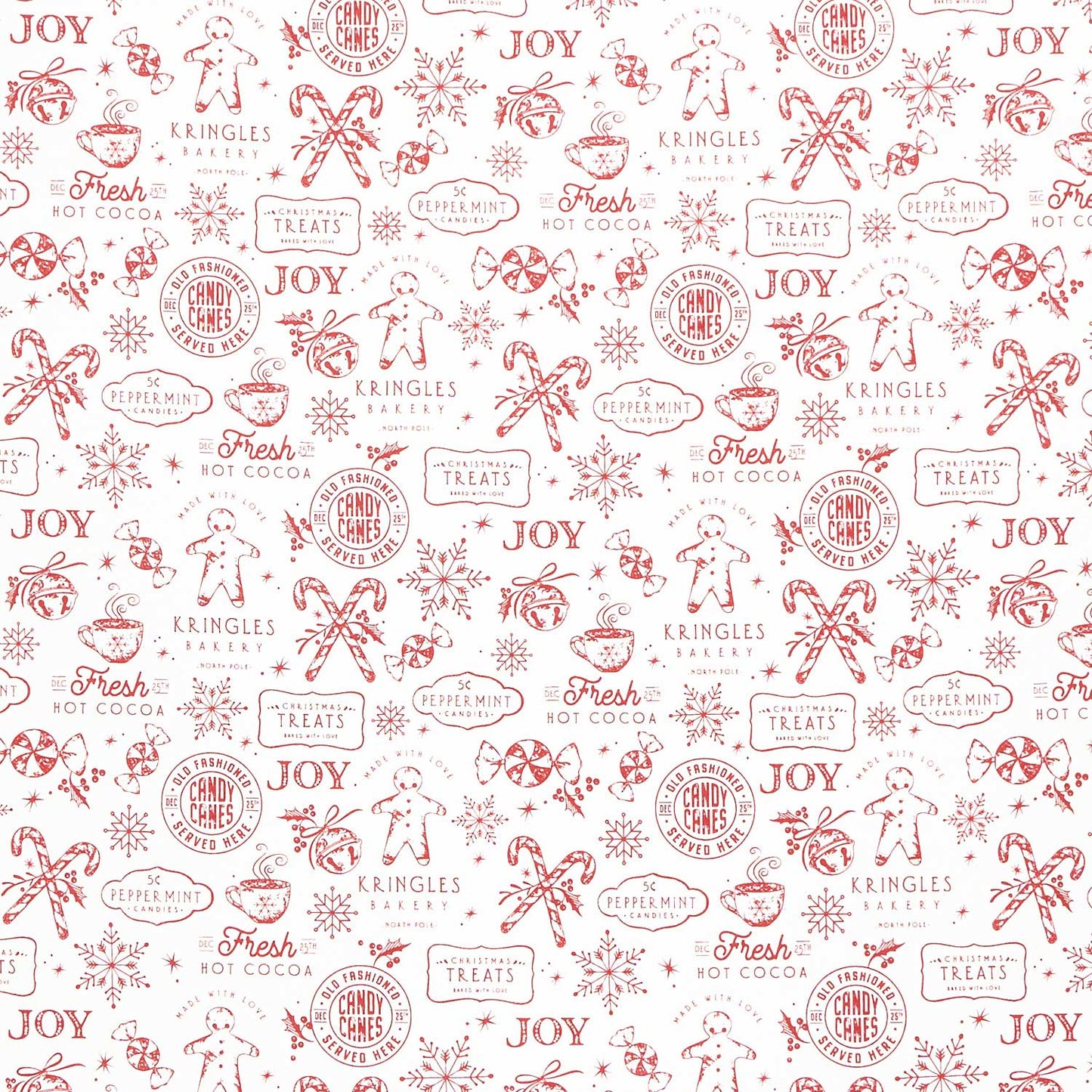 Merry Little Christmas - Treats Cream Yardage