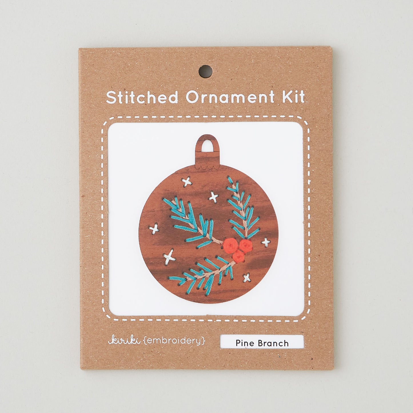 Pine Branch Stitched Ornament Kit Alternative View #3