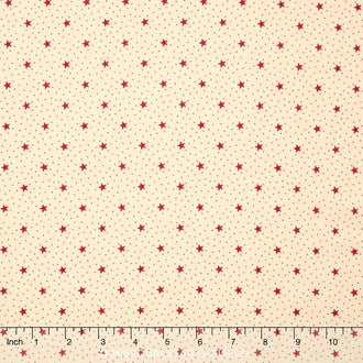 Let Freedom Ring - Stars Cream Yardage