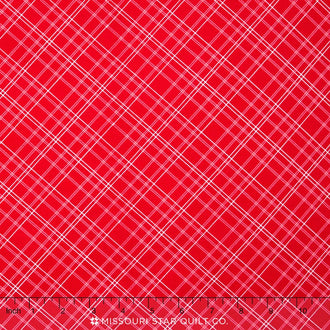 Calico Days - Plaid Red Yardage