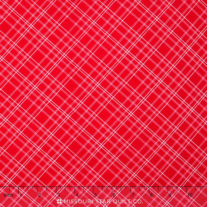 Calico Days - Plaid Red Yardage