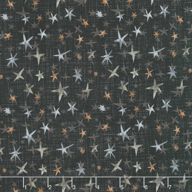 Winter Dreams - Stars Black Yardage Primary Image