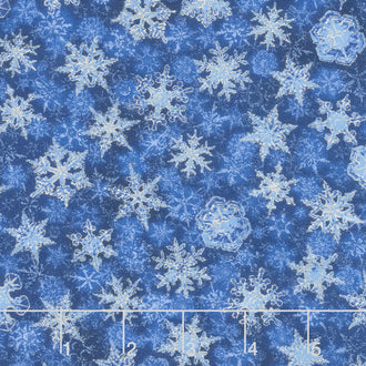 Winter's Grandeur 6 - Evening Small Flakes Evening Metallic Yardage