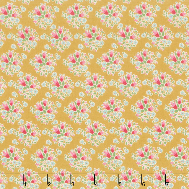 Creating Memories - Spring - Lulu Yellow Yardage Primary Image