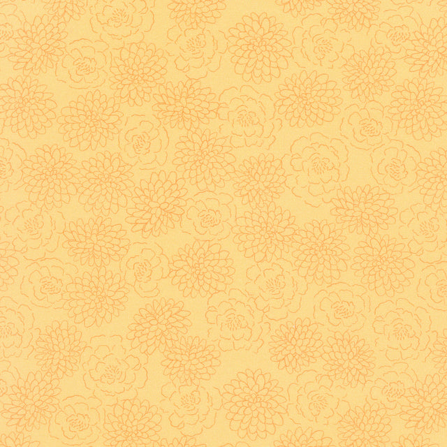 Harvest Gathering (Windham) - Floral Imprint Amber Yardage Primary Image