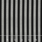 Midnight Meadow - Stripes Black Yardage