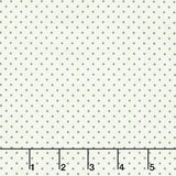 Swiss Dot - Swiss Dot Clover on Cream Yardage