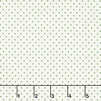 Swiss Dot - Swiss Dot Clover on Cream Yardage