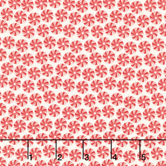 Christmas is in Town - Peppermints Cream Yardage