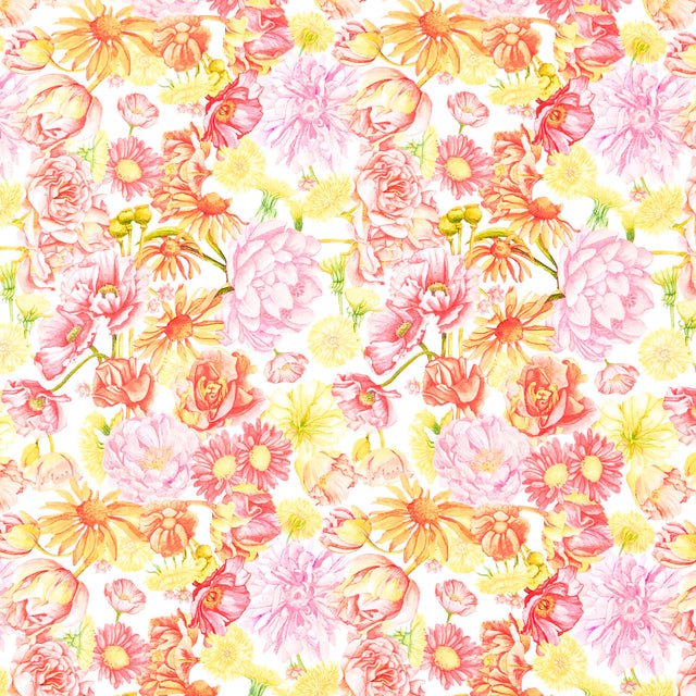 Spring Dreams - Dream Garden White Yardage Primary Image