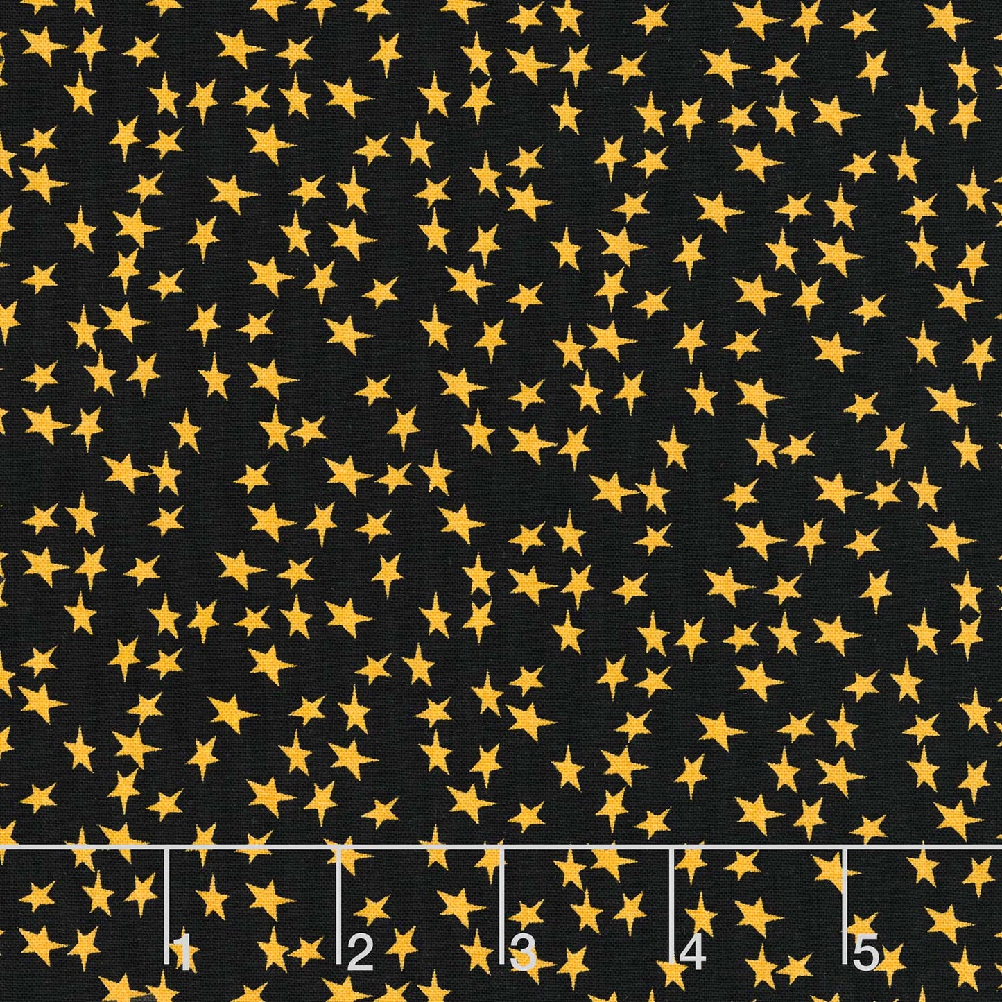 Beggar's Night - Stars Black Yardage Primary Image