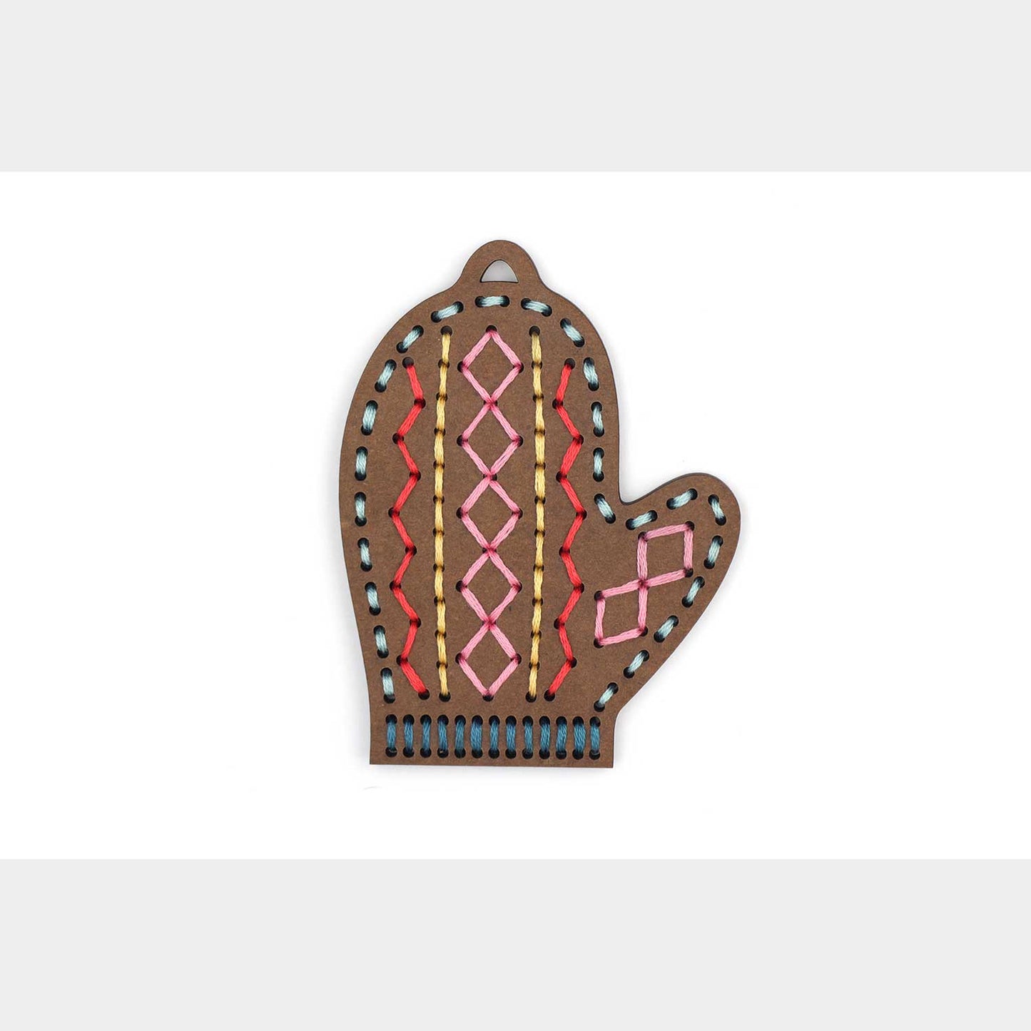 Gingerbread Mitten Stitched Ornament Kit Primary Image