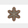 Gingerbread Flake Stitched Ornament Kit