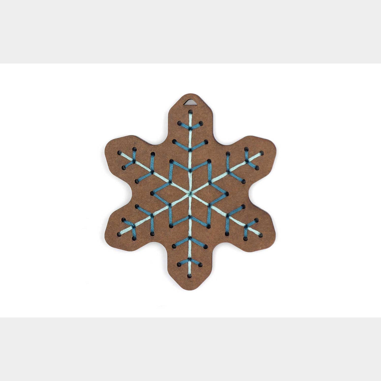 Gingerbread Flake Stitched Ornament Kit Primary Image