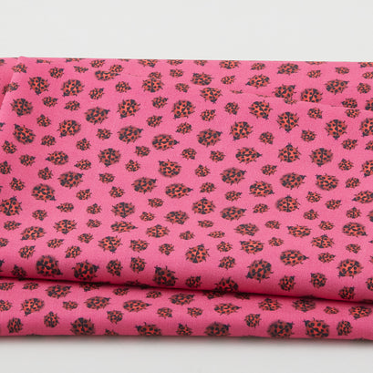 Ladybug Love - Lady Bugs Pink 2 Yard Cut