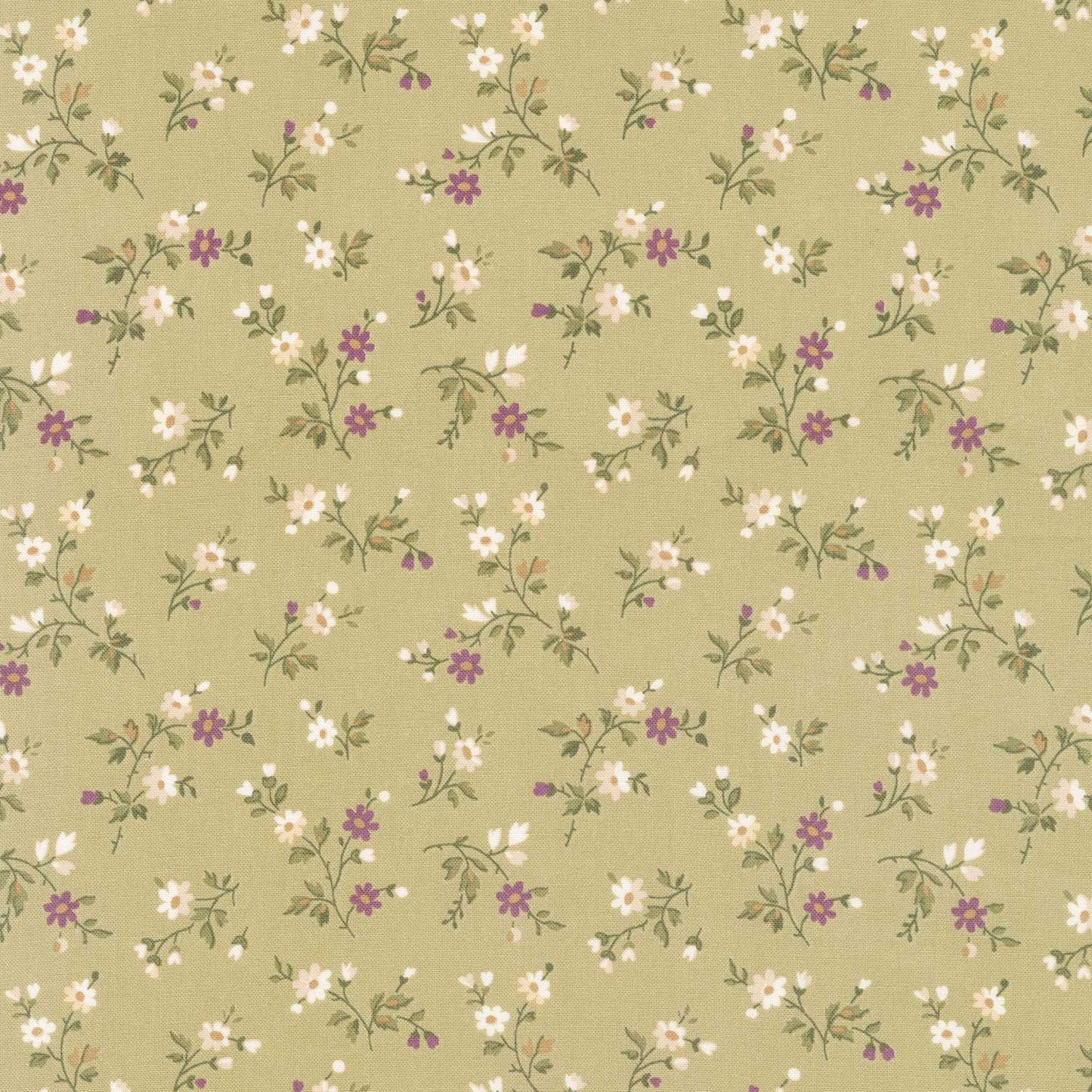 Anne of Green Gables - Floral Stems Fern Yardage Primary Image