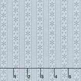 Snowman Gatherings IV - Crystal Stripe Frozen Yardage Primary Image