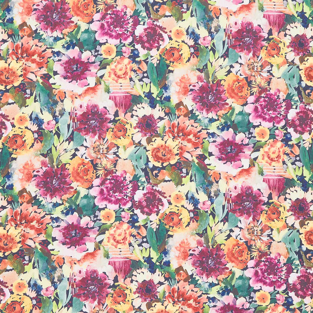 Floribunda - Bloomindian Summer Midnight Yardage Primary Image