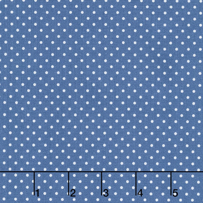 Swiss Dot - Swiss Dot Denim Yardage