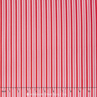 Flutterberry - Stripe Red Yardage