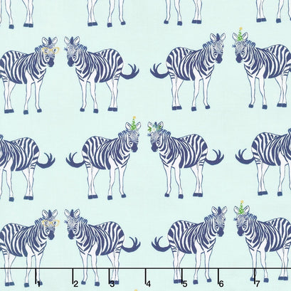 Safari Party - Safari Main Mint with Sparkle Metallic Yardage