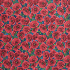 Stars and Stripes - Poppies Navy Multi Yardage Primary Image