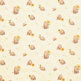 Honey Bees and Flowers Please - Beehives Yellow Yardage Primary Image