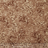 Wilmington Essentials - Coffee Cafe Scroll Tan/Brown Yardage