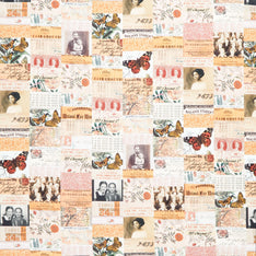 Eclectic Elements - Palette Orange Collage Orange Yardage