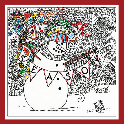 Zenbroidery Christmas Snowman Embroidery Kit