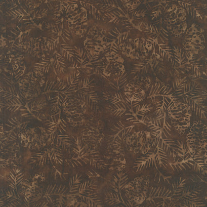 Oasis Batiks - Pinecones Brown Yardage