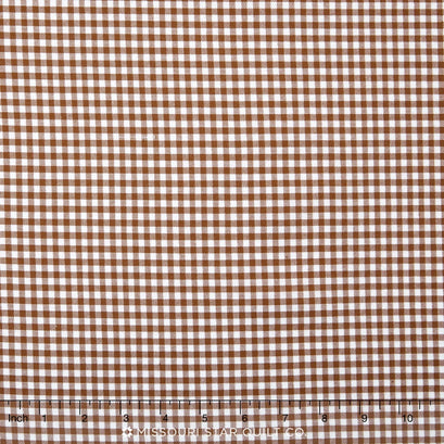 Carolina Gingham - 1/8" Woven Check Chocolate Yardage