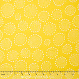 Blueberry Park - Bright Citrus Dotty Sunflowers Yardage