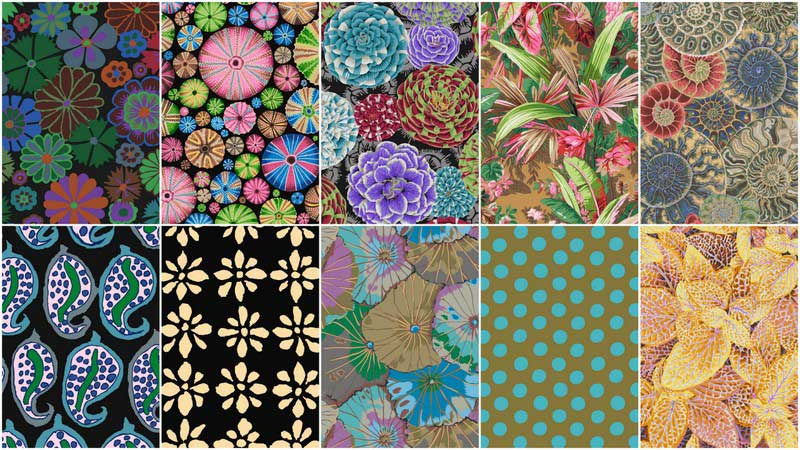 Kaffe Fassett Collective - August 2024 - Dark ColorstoryFat Quarter Bundle Alternative View #2