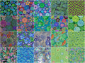 Kaffe Fassett Collective - August 2024 Cool Colorway Charm Pack