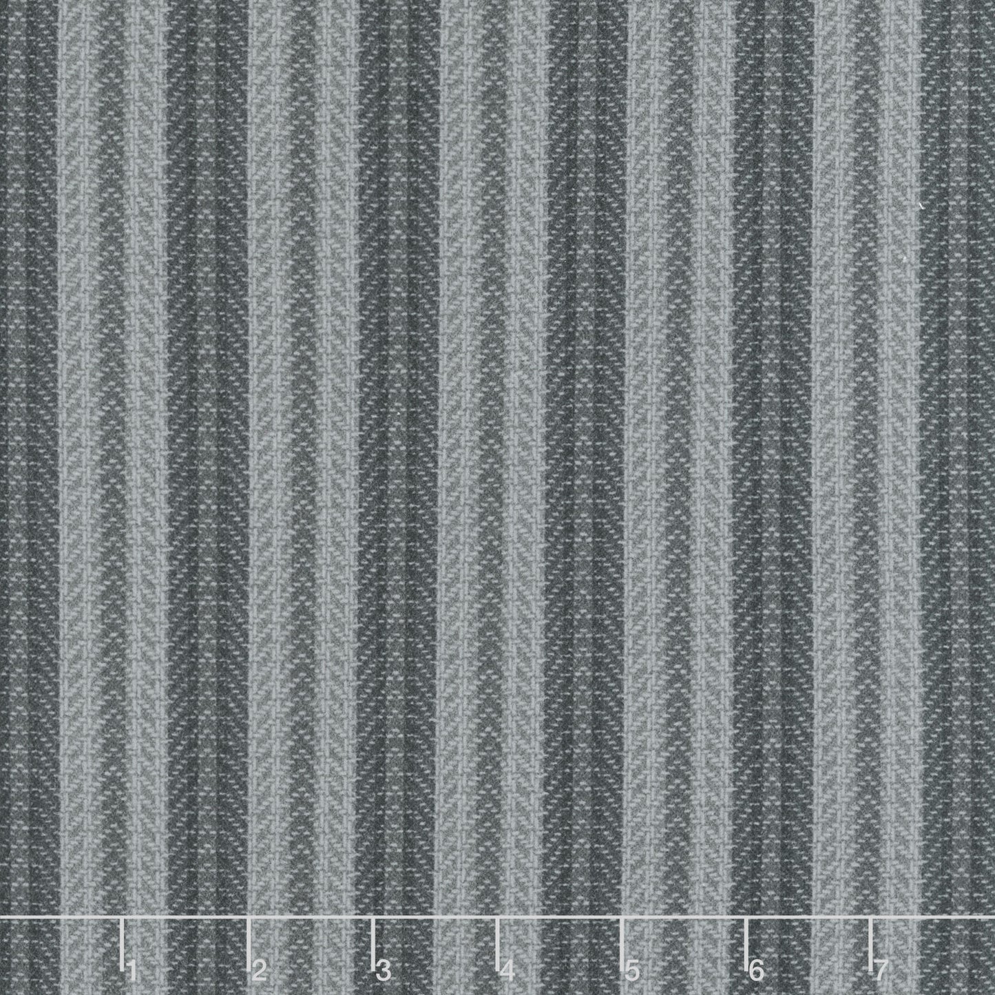 Farmhouse Flannels III - Blanket Stripe Graphite Yardage Primary Image