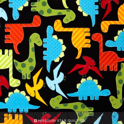 Urban Zoologie - Dinosaur Bright Yardage