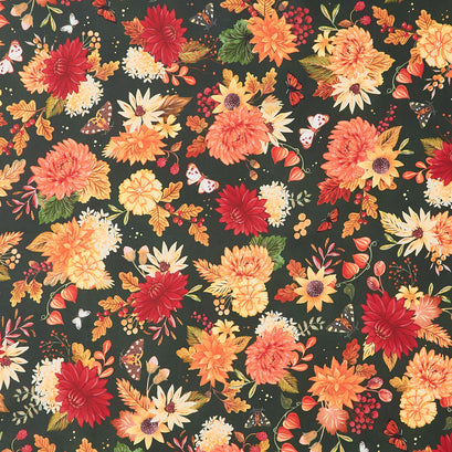 Thankful - Florals Forest Yardage