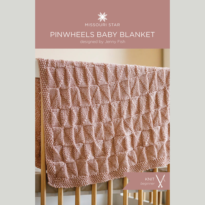 Pinwheels Baby Blanket Printed Knitting Pattern Primary Image