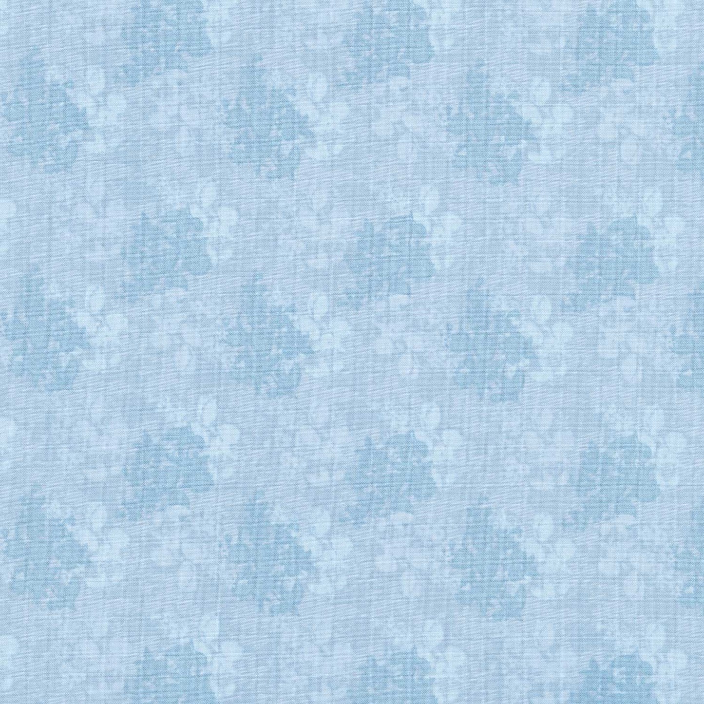 Florets - Dusty Blue 108" Wide Backing Yardage Primary Image